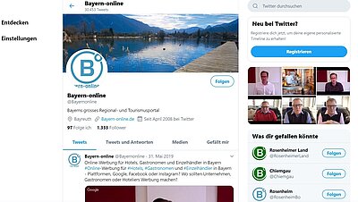 Schauen Sie sich doch mal den Bayern Online Twitter Account an! Schauen Sie sich doch mal den Bayern Online Twitter Account an!