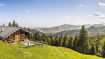 Urlaub daheim in Deutschland - Hütte, Berge, Landschaft, Alpen