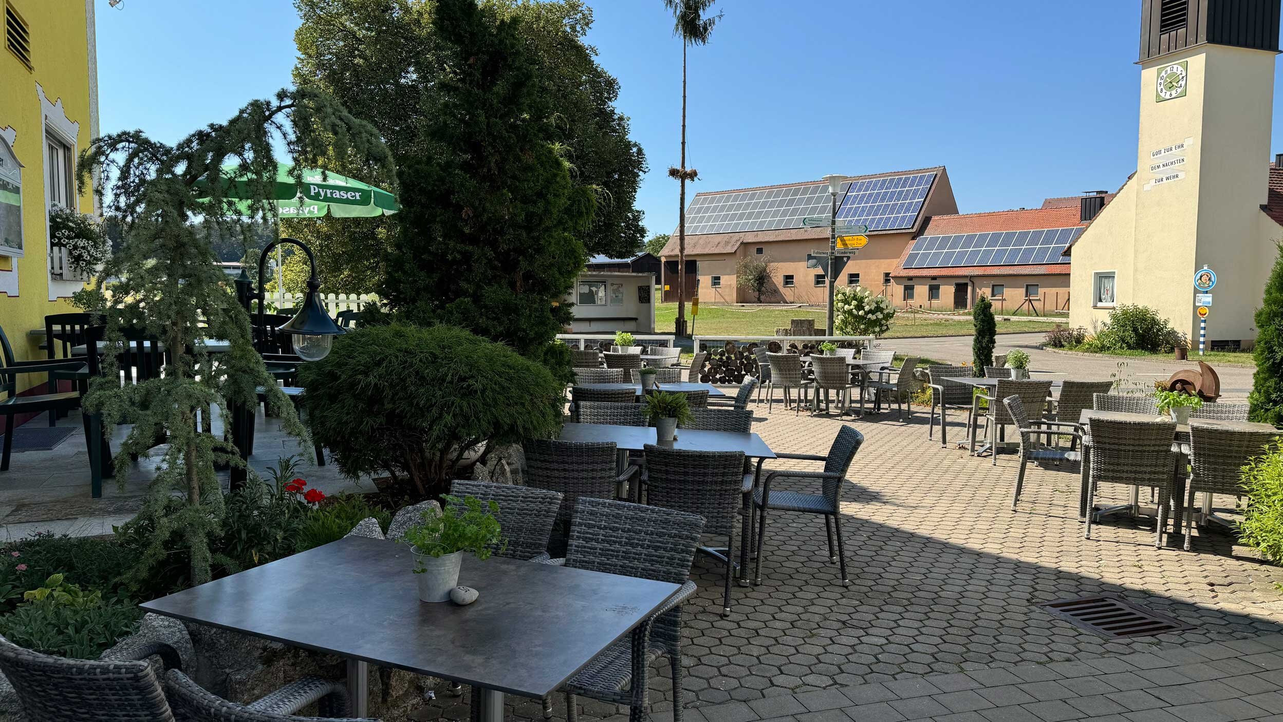 Ihr Lieblingsplatz im Freien – Der Biergarten des Landgasthofs Krug