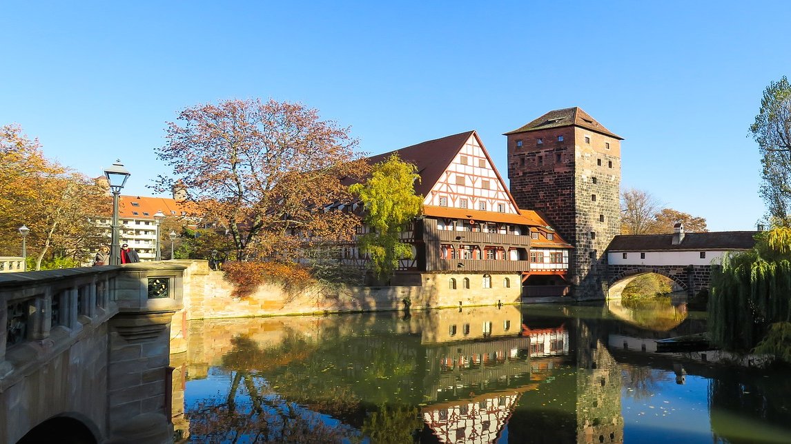 Altstadt Nürnberg Fluss Brücken