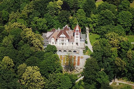 Haus Theresienstein in Hof - Luftbild
