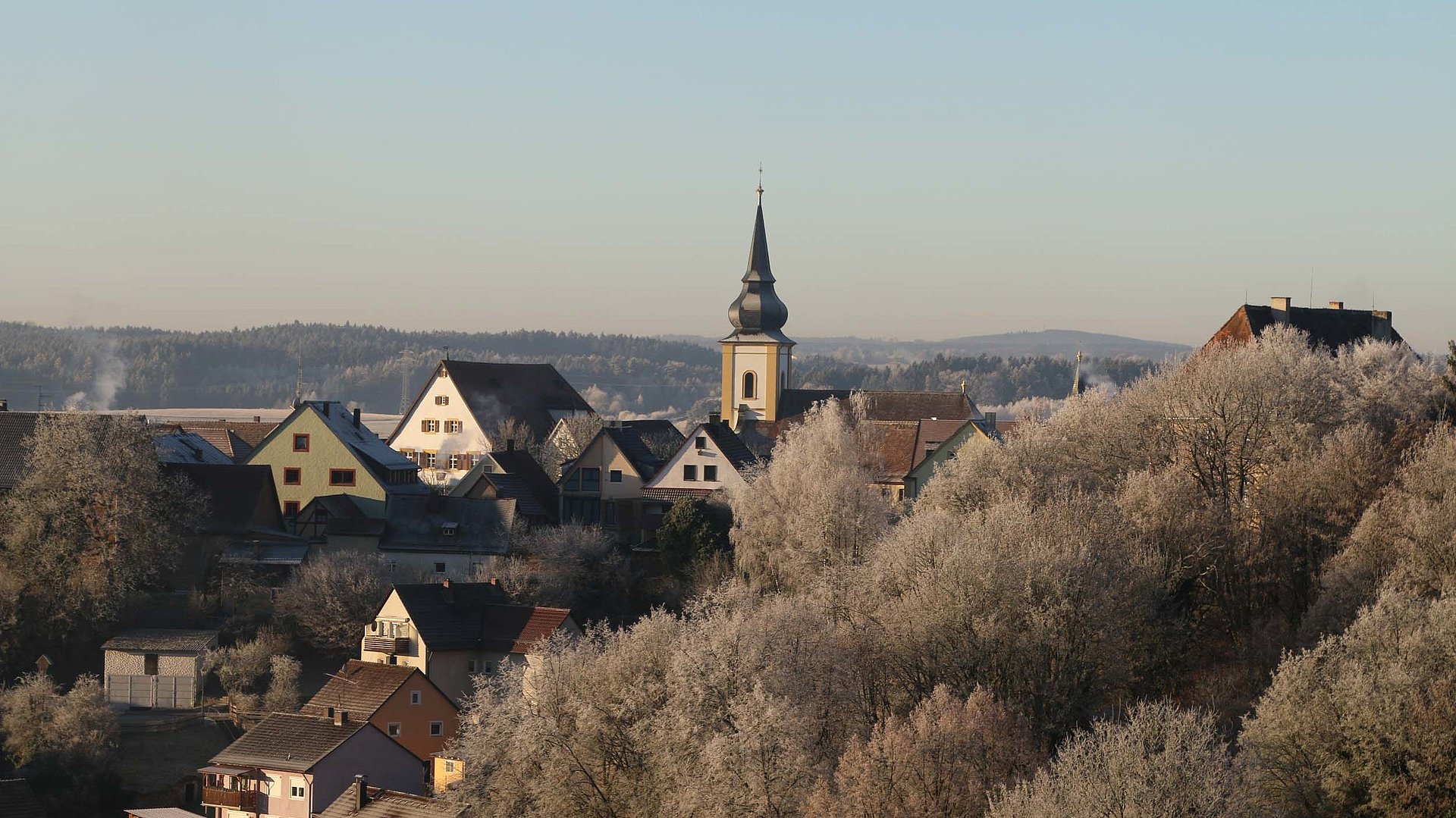 Winter in Hollfeld in der Fränkischen Schweiz