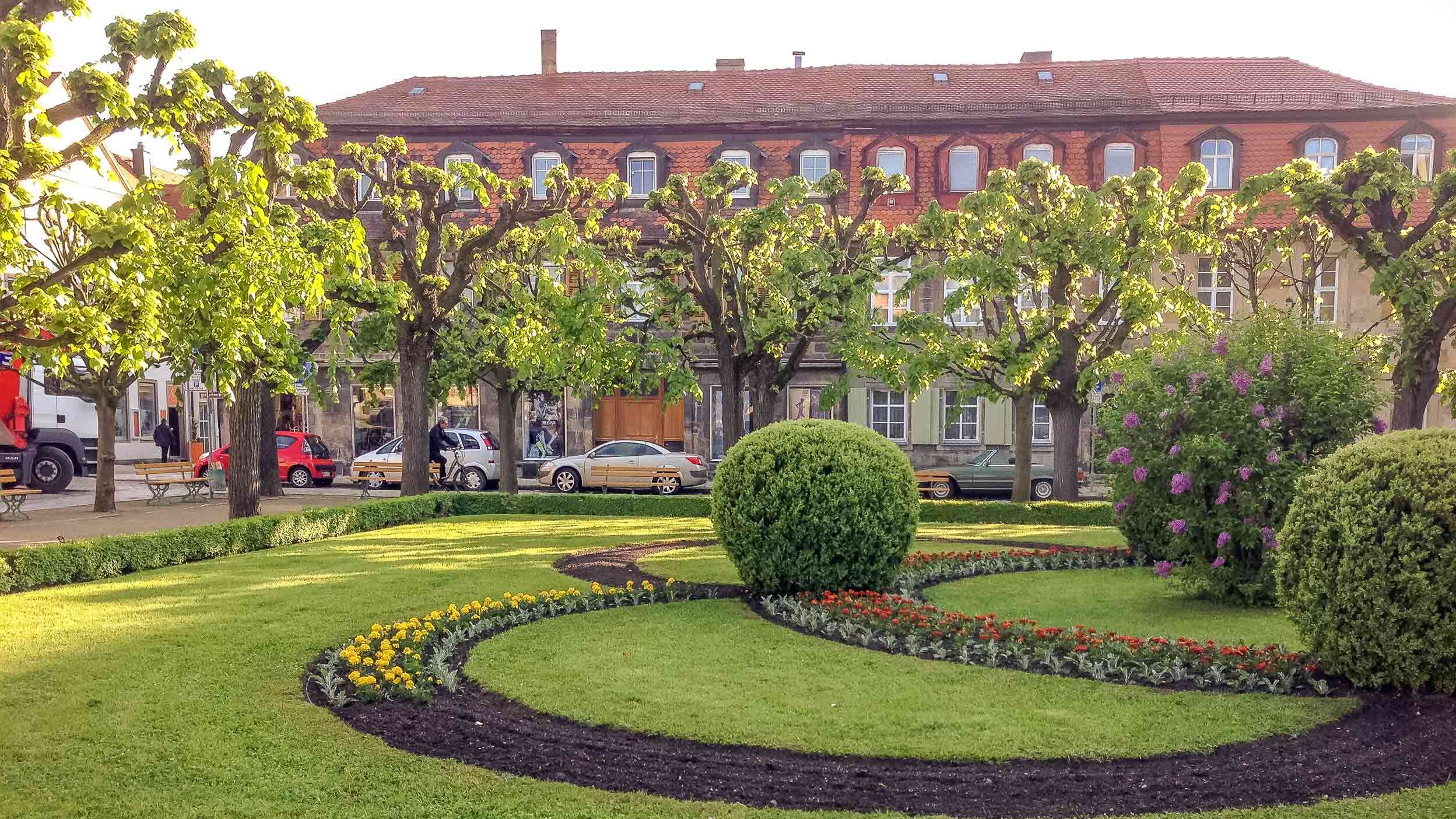 Residenzplatz vor dem Neuen Schloss in Bayreuth
