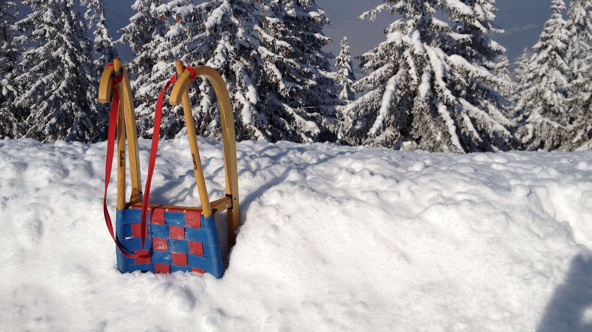 Winterrodelbahn in Ofterschwang im Allgäu
