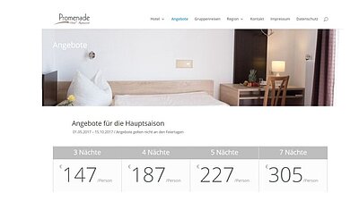 Referenz über die Zusammenarbeit mit unserem Kunden Hotel Promenade Referenz über die Zusammenarbeit mit unserem Kunden Hotel Promenade