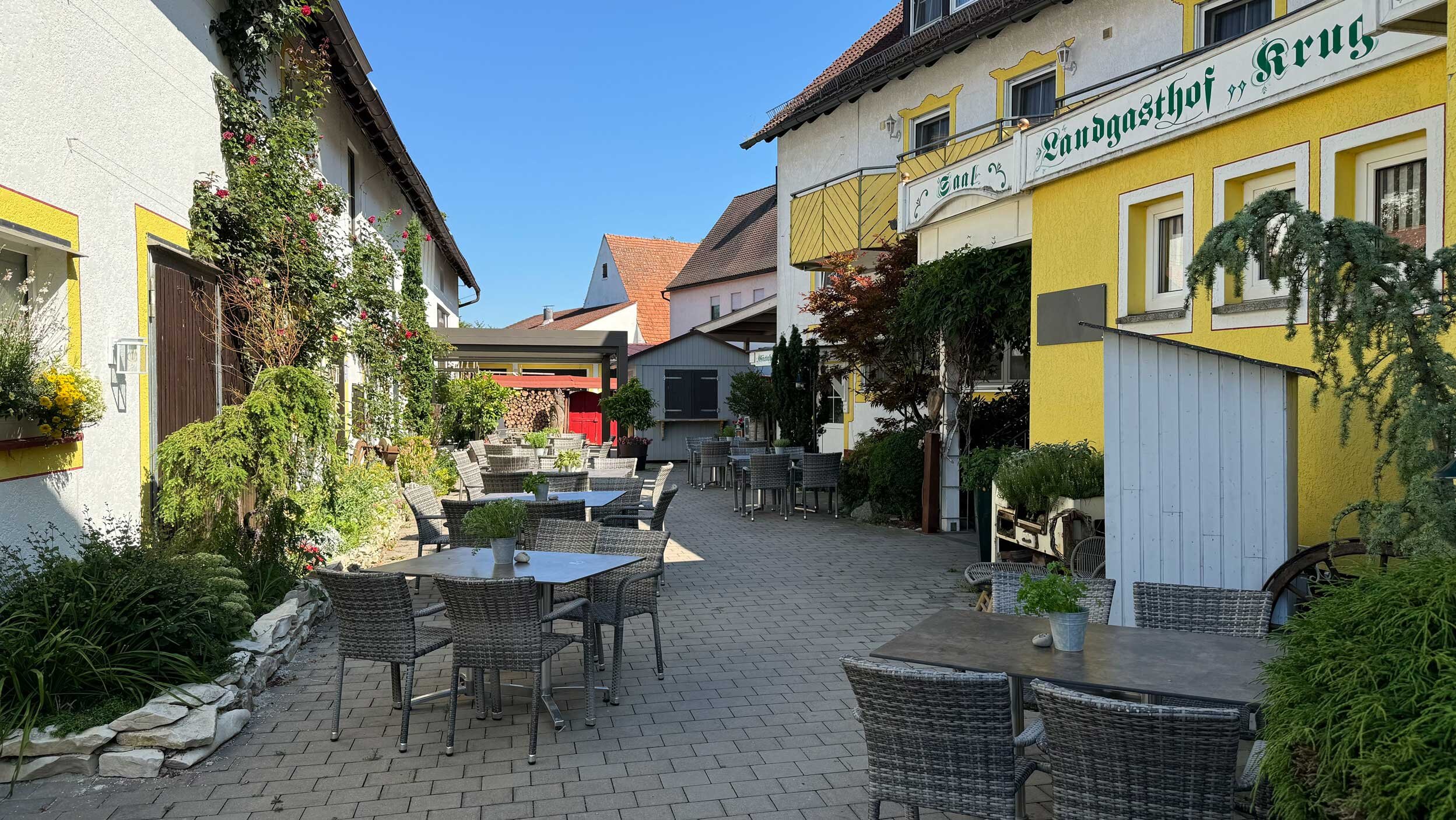 Ihr Lieblingsplatz im Freien – Der Biergarten des Landgasthofs Krug