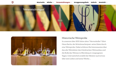 Referenz über die Zusammenarbeit mit unserem Kunden Böhm’s Herrenkeller Referenz über die Zusammenarbeit mit unserem Kunden Böhm’s Herrenkeller