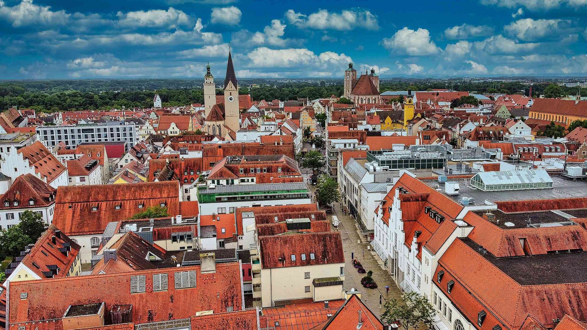 Wissenswertes über Ingolstadt - Luftbild Stadtpanorama Ingolstadt