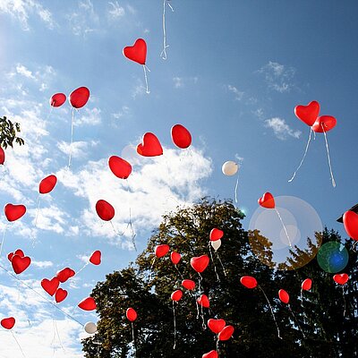 Individuelle Einladungskarten zur Hochzeit selber gestalten Individuelle Einladungskarten zur Hochzeit selber gestalten - Luftballons