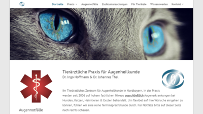 Referenz über die Zusammenarbeit mit unserem Kunden Tierärztliche Praxis für Augenheilkunde Referenz über die Zusammenarbeit mit unserem Kunden Tierärztliche Praxis für Augenheilkunde