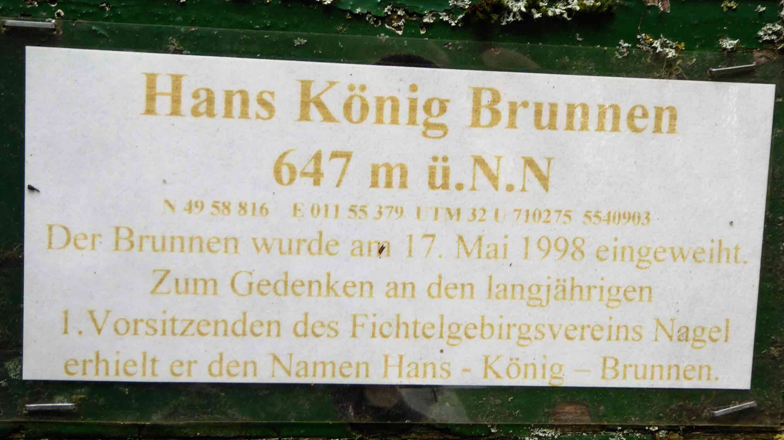 Wandern Silberhaus – Hohe Matze – Nagler See   Hans-König-Brunnen