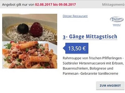 Referenz über die Zusammenarbeit mit unserem Kunden Restauration Dötzer Referenz über die Zusammenarbeit mit unserem Kunden Restauration Dötzer