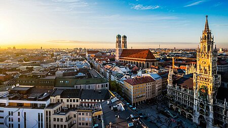 Veranstaltungen in München: Tipps für eine erfolgreiche Planung - Luftbild München Innenstadt