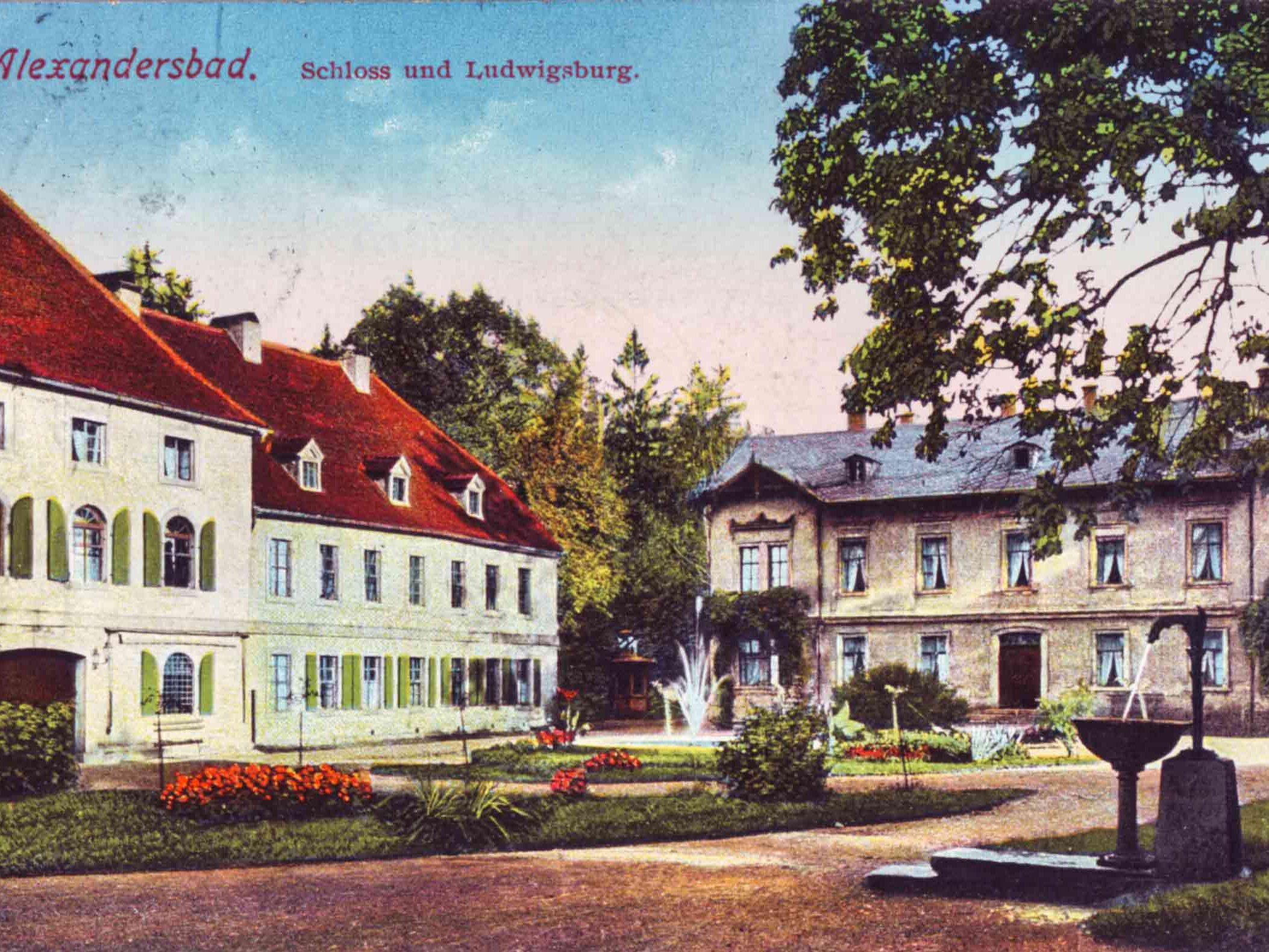 Ein Blick in die Geschichte von Bad Alexandersbad - Historische Ansicht Schlossterrassen