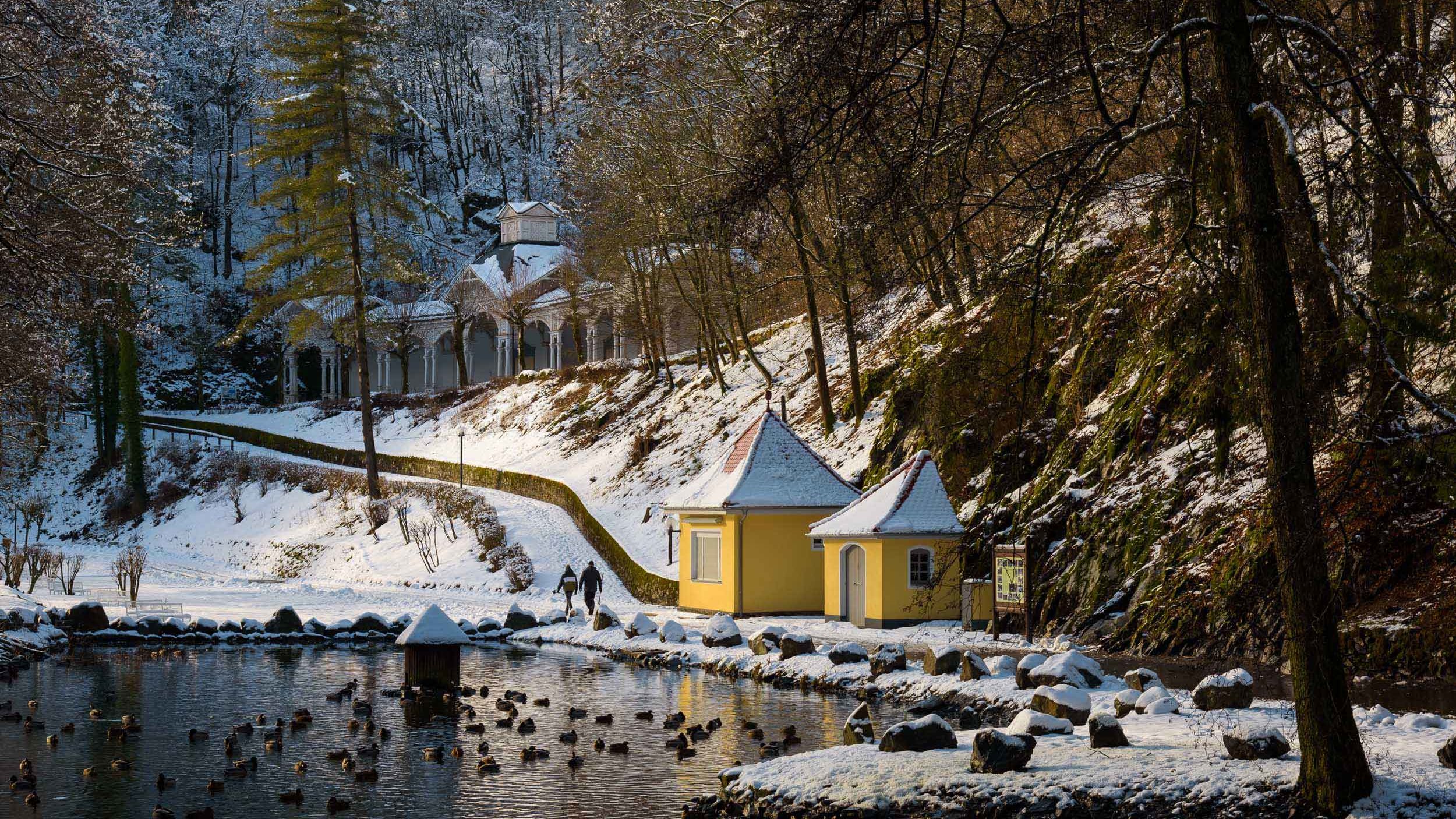 Auch im Winter ein Traum - der Kurpark von Bad Berneck