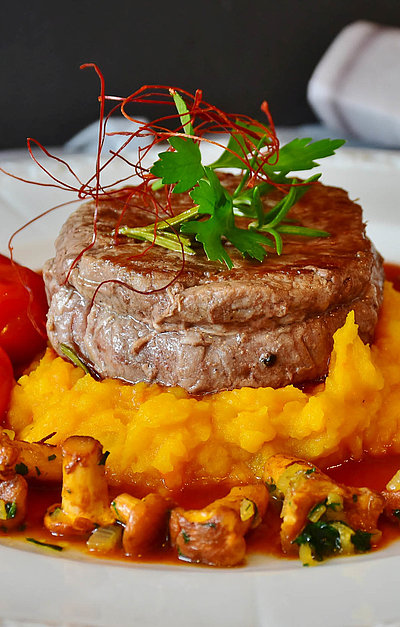 Gastronomie im Oberallgäu - Gourmet-Teller mit Filet