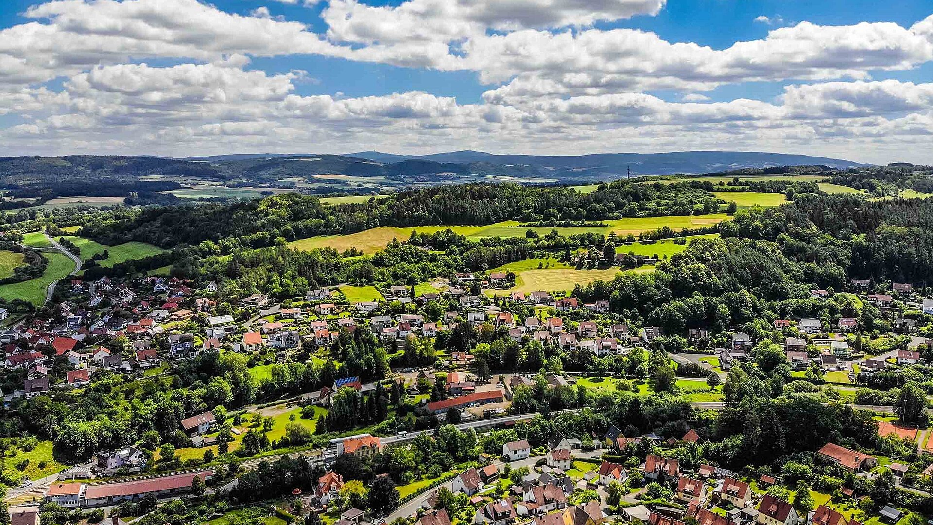 Trebgast im Frankenwald - Luftbild