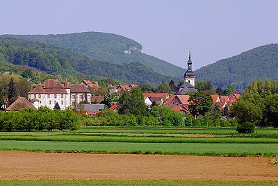 Gesamtansicht von Pretzfeld in der Fränkischen Schweiz