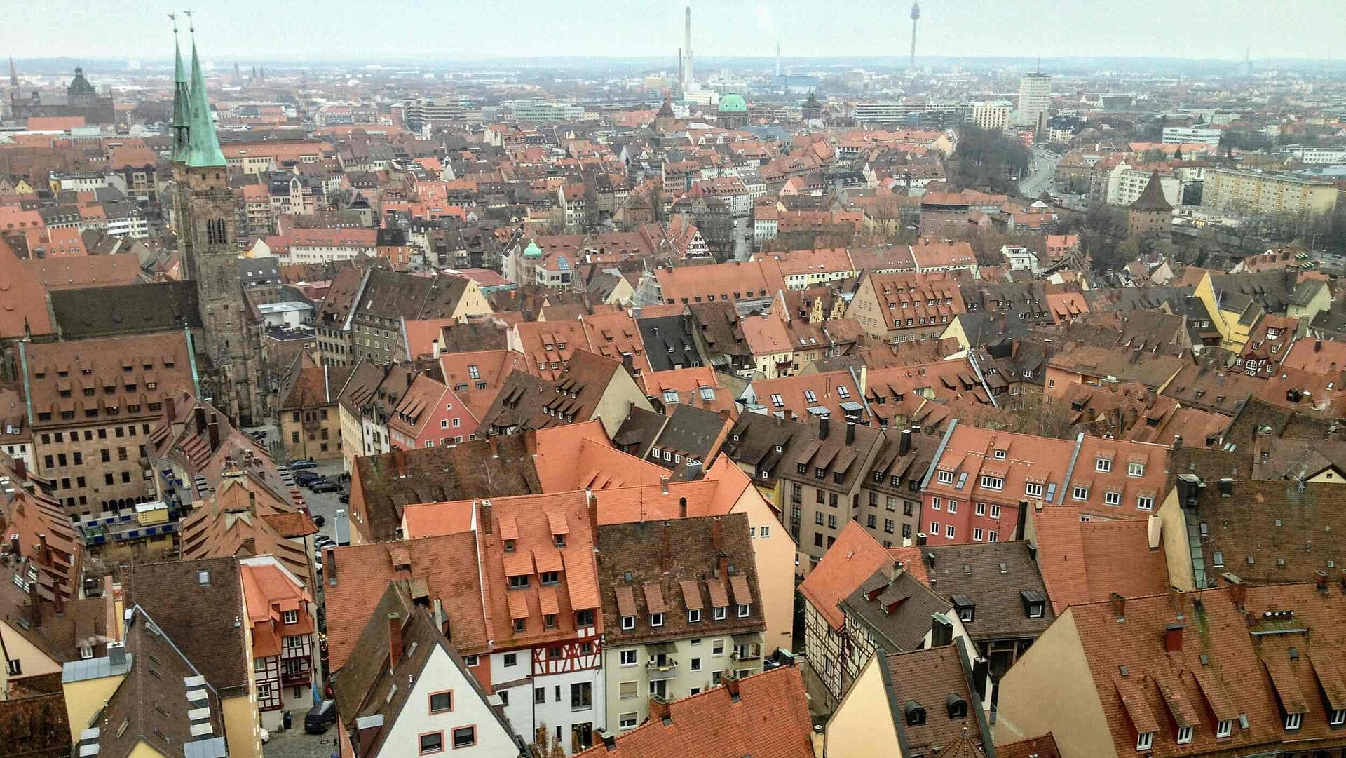 Nürnberg entdecken: Historie, Kultur und Genuss in der fränkischen Metropole - Luftbild von Nürnberg