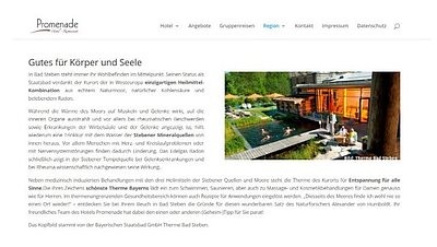 Referenz über die Zusammenarbeit mit unserem Kunden Hotel Promenade Referenz über die Zusammenarbeit mit unserem Kunden Hotel Promenade