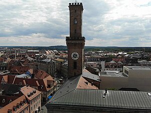 Aussichtspunkt Rathaus Fürth - Luftaufnahme