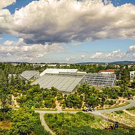 Ökologisch-Botanischer Garten Bayreuth aus der Vogelperspektive