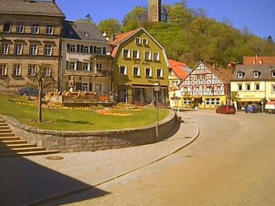 Webcam Bad Berneck Webcam Bad Berneck - Blick auf den Markplatz