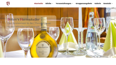 Referenz über die Zusammenarbeit mit unserem Kunden Böhm’s Herrenkeller Referenz über die Zusammenarbeit mit unserem Kunden Böhm’s Herrenkeller