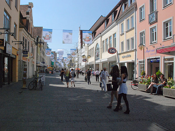 Einkaufen in der Altstadt von Ingolstadt