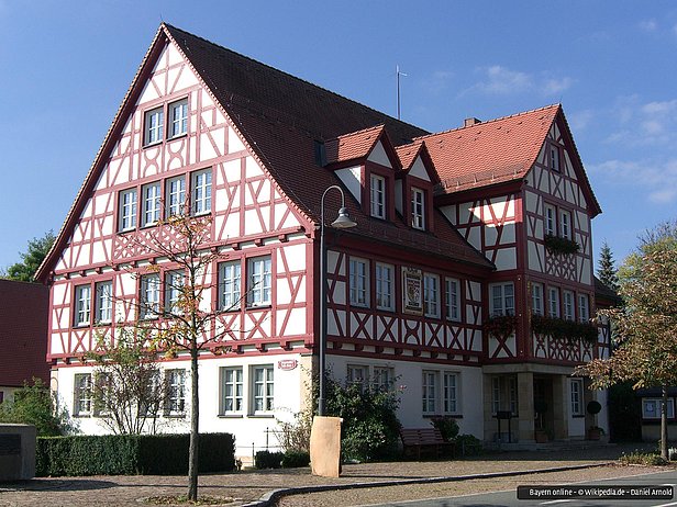 Rathaus in Igensdorf in der südlichen Fränkischen Schweiz