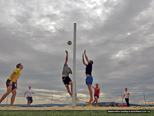 Beach Volleyball in Reit im Winkl