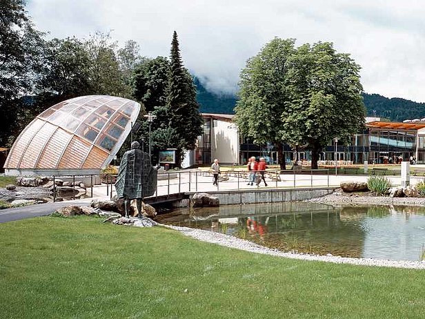 Skulpturen im Kurpark in Oberstdorf im Allgäu