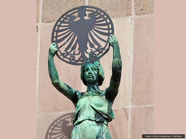 Die Nymphe Noris als allegorische Namensgeberin der Stadt Nürnberg