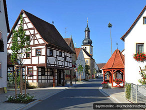Alte Schmiede und Wegbrunnen in Pinzberg