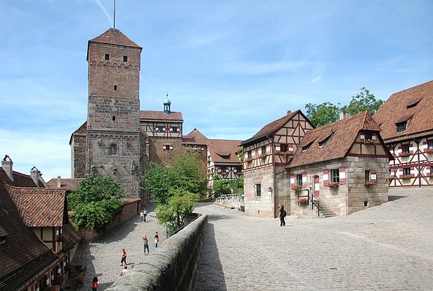 Der Innenhof der Nürnberger Kaiserburg.