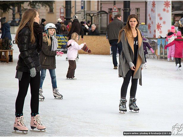 Eissport in Goldkronach im Fichtelgebirge