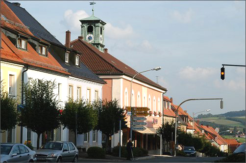 Marktplatz in Erbendorf im Fichtelgebirge