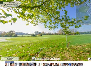 Starten Sie Ihre Entdeckungstour von Bad Gögging im 360 Grad Panorama an unserem Golfplatz.