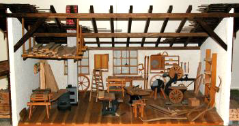 Holztechnisches Museum Modell Wagnerwerkstatt
