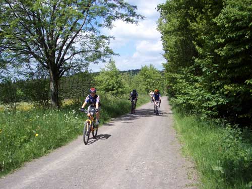 Fahrradfahren in Selbitz im Frankenwald