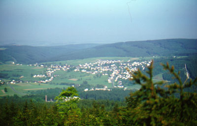 Wandern in Arzberg im Fichtelgebirge.