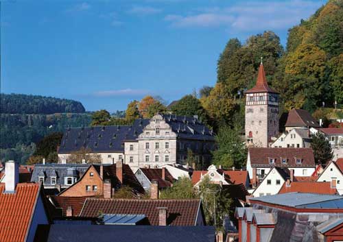 Langheimer Amtshof mit Rotem Turm in Kulmbach