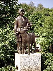Viehhändler-Denkmal in Rehau im Fichtelgebirge
