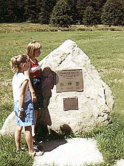 Zinnbachsammler-Gedenkstein in Rehau im Fichtelgebirge