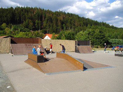 Skateboard in Wallenfels im Frankenwald